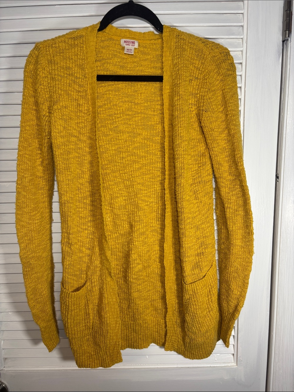 Mossimo Supply Co. Open-Front Cardigan in Mustard Yellow